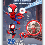Convite Digital Homem Aranha