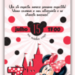 Convite digital Minnie Vermelha