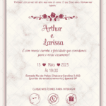 Convite Interativo Casamento Marsala