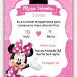Convite digital Minnie Rosa