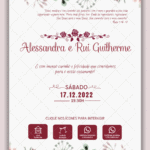 Convite Interativo Casamento Marsala
