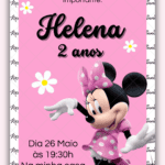 Convite digital Minnie Rosa