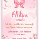 Convite Digital Jardim Encantado das Borboletas