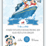Convite Digital Mickey Marinheiro