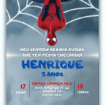 Convite Digital Homem Aranha
