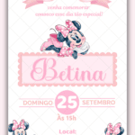 Convite digital Minnie Rosa