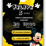 Convite interativo Mickey