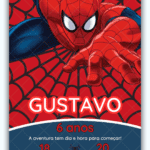Convite Digital Homem Aranha