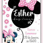 Convite digital Minnie Rosa