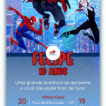 Convite Digital Homem Aranha