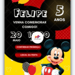 Convite interativo Mickey