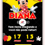 Convite Virtual Minnie Vermelha
