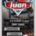 Convite Interativo Carros