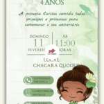 Convite Interativo Princesa Tiana e o Sapo