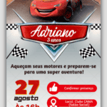 Convite Interativo Carros