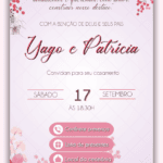 Convite Interativo Casamento Rosa
