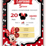 Convite Interativo Minnie Vermelha
