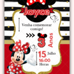 Convite Interativo Minnie Vermelha