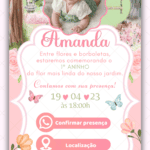 Convite Interativo Jardim Encantado