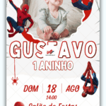 Convite Digital Homem Aranha