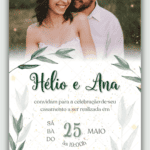 Convite Interativo Casamento verde