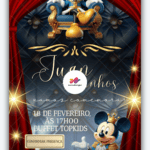 Convite interativo Mickey Realeza