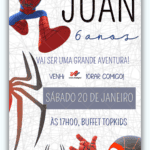 Convite Digital Homem Aranha