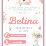 Convite Interativo Jardim Encantado