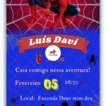 Convite Digital Homem Aranha