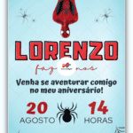 Convite Digital Homem Aranha