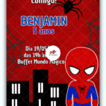 Convite Digital Homem Aranha