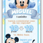 Convite Digital Mickey Baby
