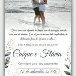 Convite Interativo Casamento Verde Oliva