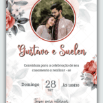 Convite Interativo Casamento Rosas Vermelha