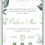 Convite Interativo Casamento Verde
