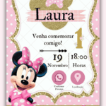 Convite Interativo Minnie Rosa