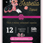 Convite Interativo Minnie Rosa