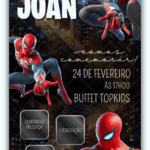 Convite Interativo Homem Aranha