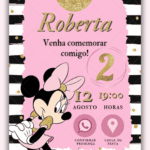 Convite Interativo Minnie Rosa