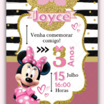 Convite Interativo  Minnie Rosa