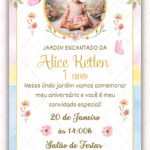Convite Digital Jardim Encantado