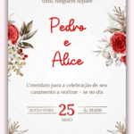 Convite Interativo Casamento Vermelho