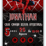 Convite Interativo Homem Aranha