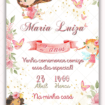 Convite Digital Jardim Encantado das Fadas