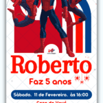 Convite Interativo Homem Aranha