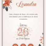 Convite interativo Casamento Verde e Floral