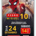 Convite Interativo Homem Aranha