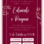 Convite interativo Casamento Vinho