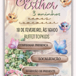 Convite Interativo Jardim Encantado Cute