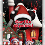 Cartão Animado Natalino Mickey